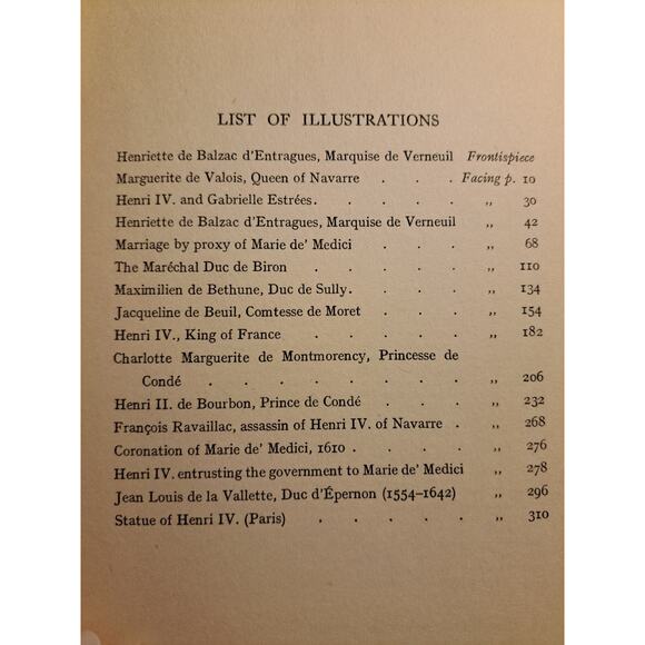 Last Loves of Henri of Navarre by H Noel Williams Vintage Antique 1925 Hardcover - Picture 6 of 8